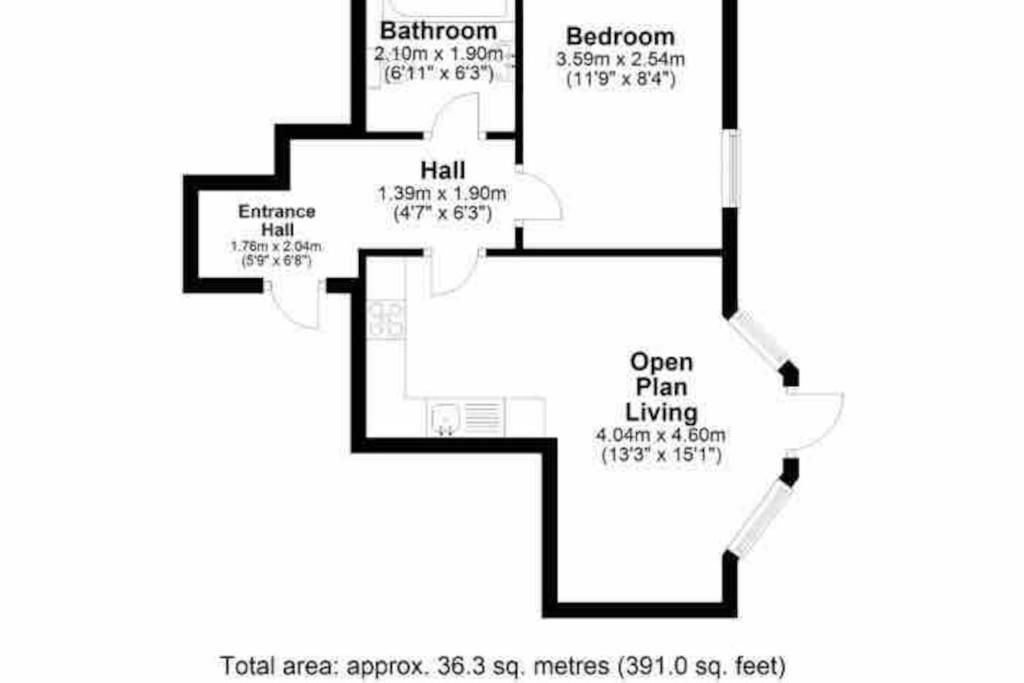 Stylish One Bedroom Central Bournemouth Flat Buitenkant foto